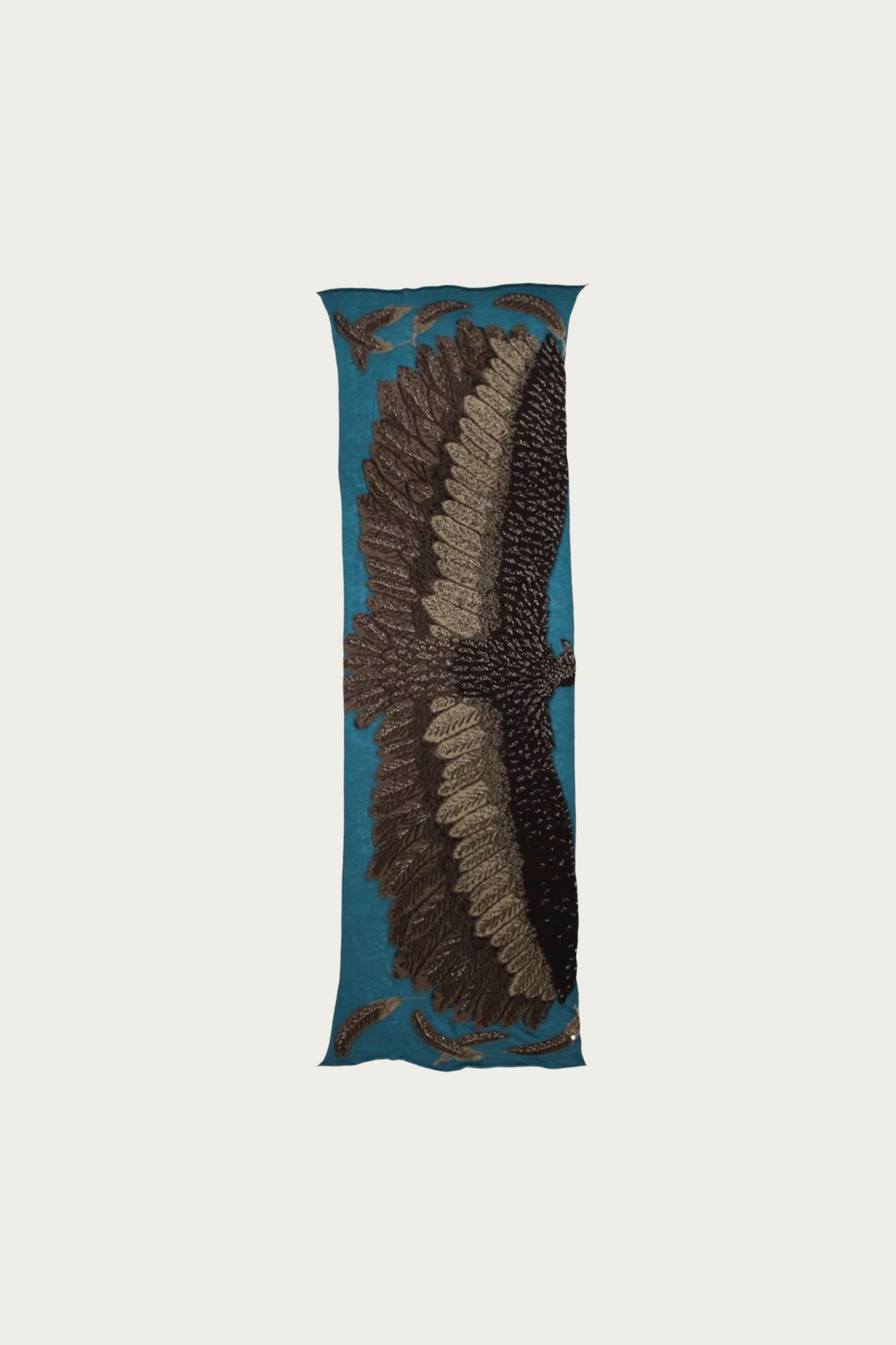 Kapital - Fulling Wool Scarf OHWASHI - Turquoise - Canoe Club