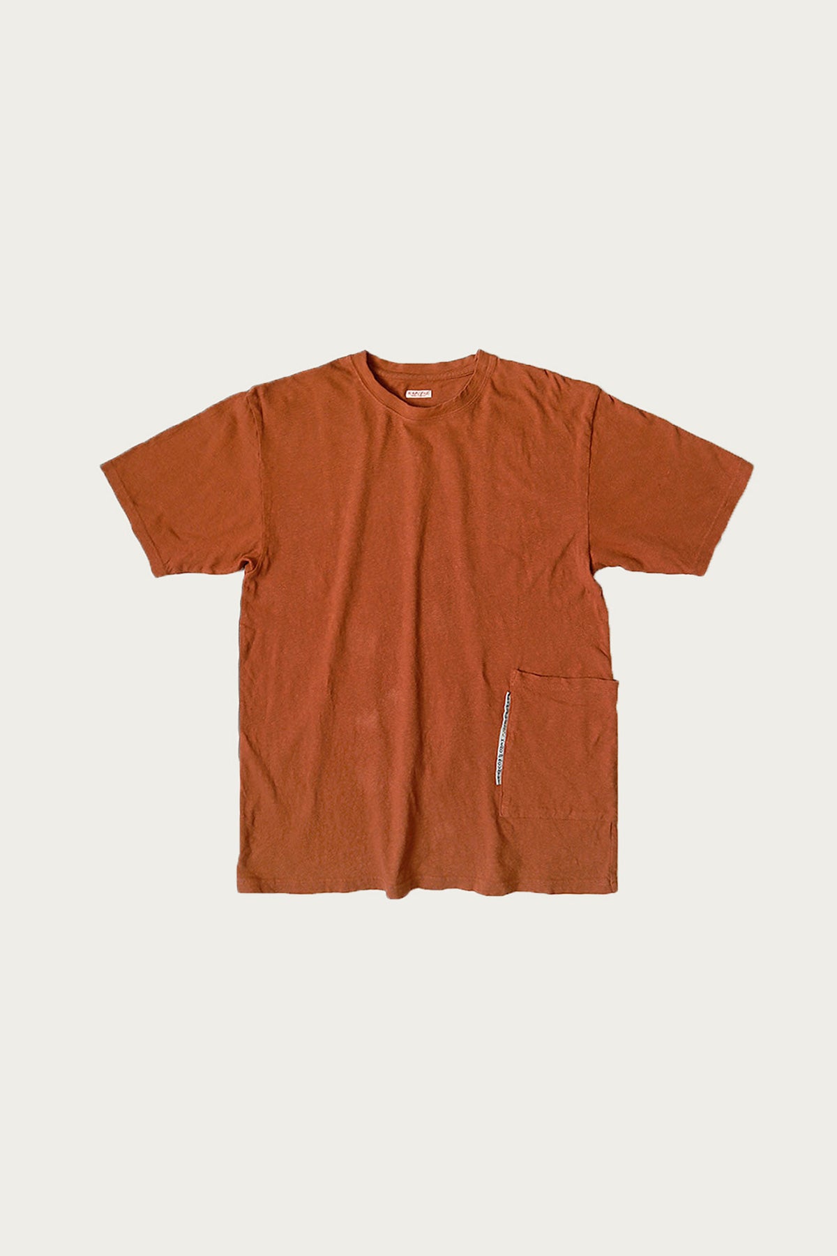 Kapital - Gauze Jersey BISCUIT Pocket T - Brown - Canoe Club