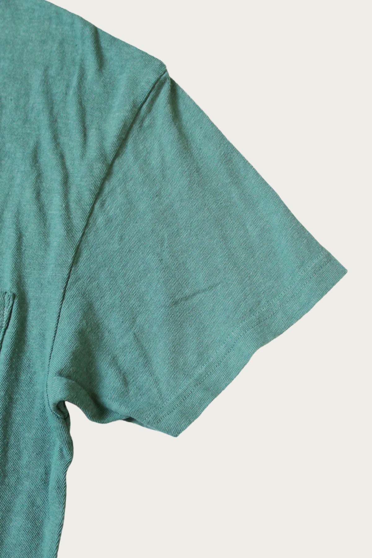 Kapital - Gauze Jersey Crew Pocket T - Turquoise - Canoe Club