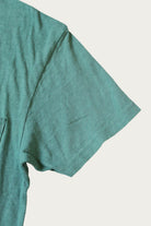 Kapital - Gauze Jersey Crew Pocket T - Turquoise - Canoe Club