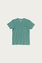 Kapital - Gauze Jersey Crew Pocket T - Turquoise - Canoe Club
