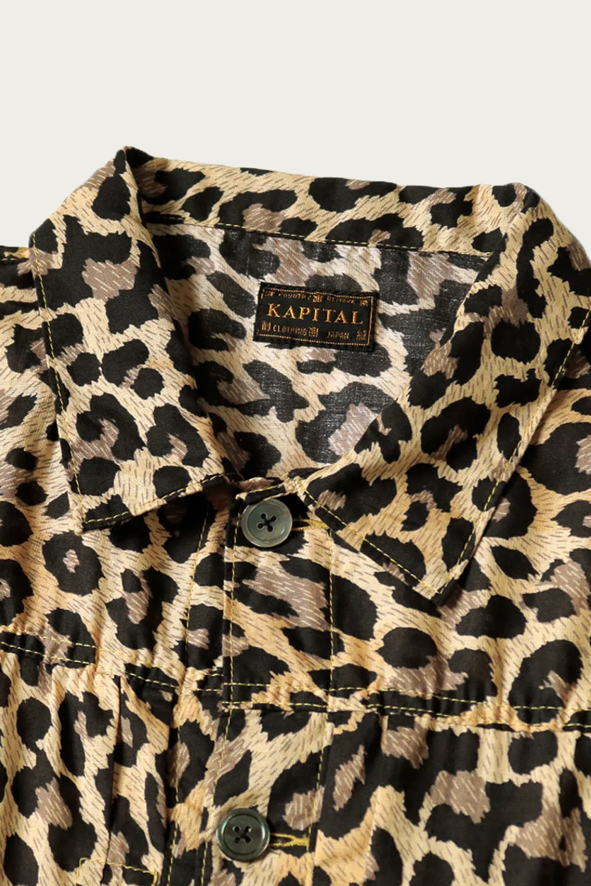 Kapital - Gauze Leopard 1st JKT - Brown - Canoe Club