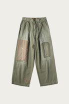 Kapital - Herringbone FATIGUE Baggy Pants (RUSHFIELD Remake) - Khaki - Canoe Club
