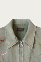 Kapital - Herringbone HUNTER Drizzler JKT (Memorial Embroidery) - Khaki - Canoe Club