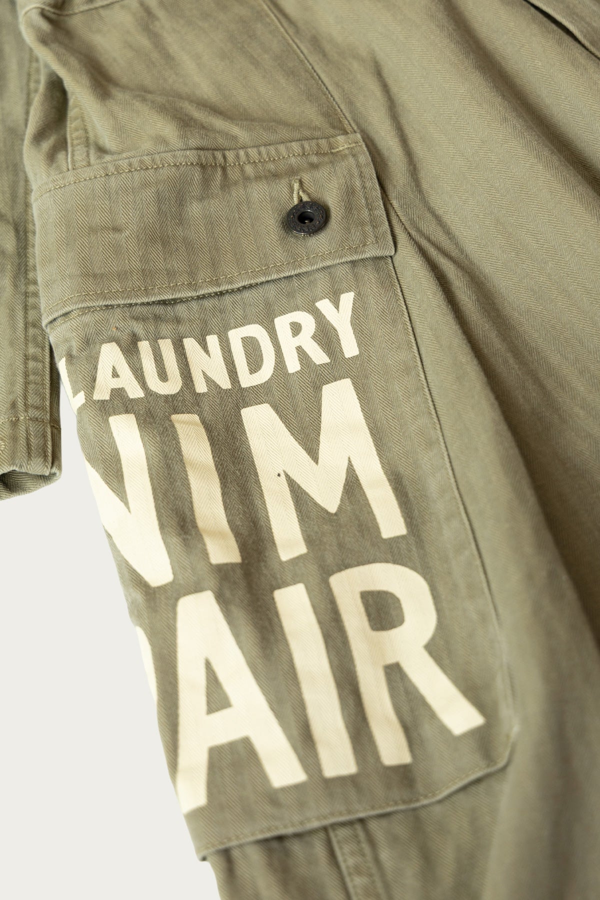 Kapital - Herringbone MONKEY Jumpsuit (FACTORY-REPAIR &Embroidery) - Khaki - Canoe Club