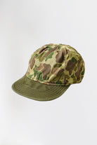 Kapital - HUNTER-CAMO Herringbone Military Cap - Khaki - Canoe Club