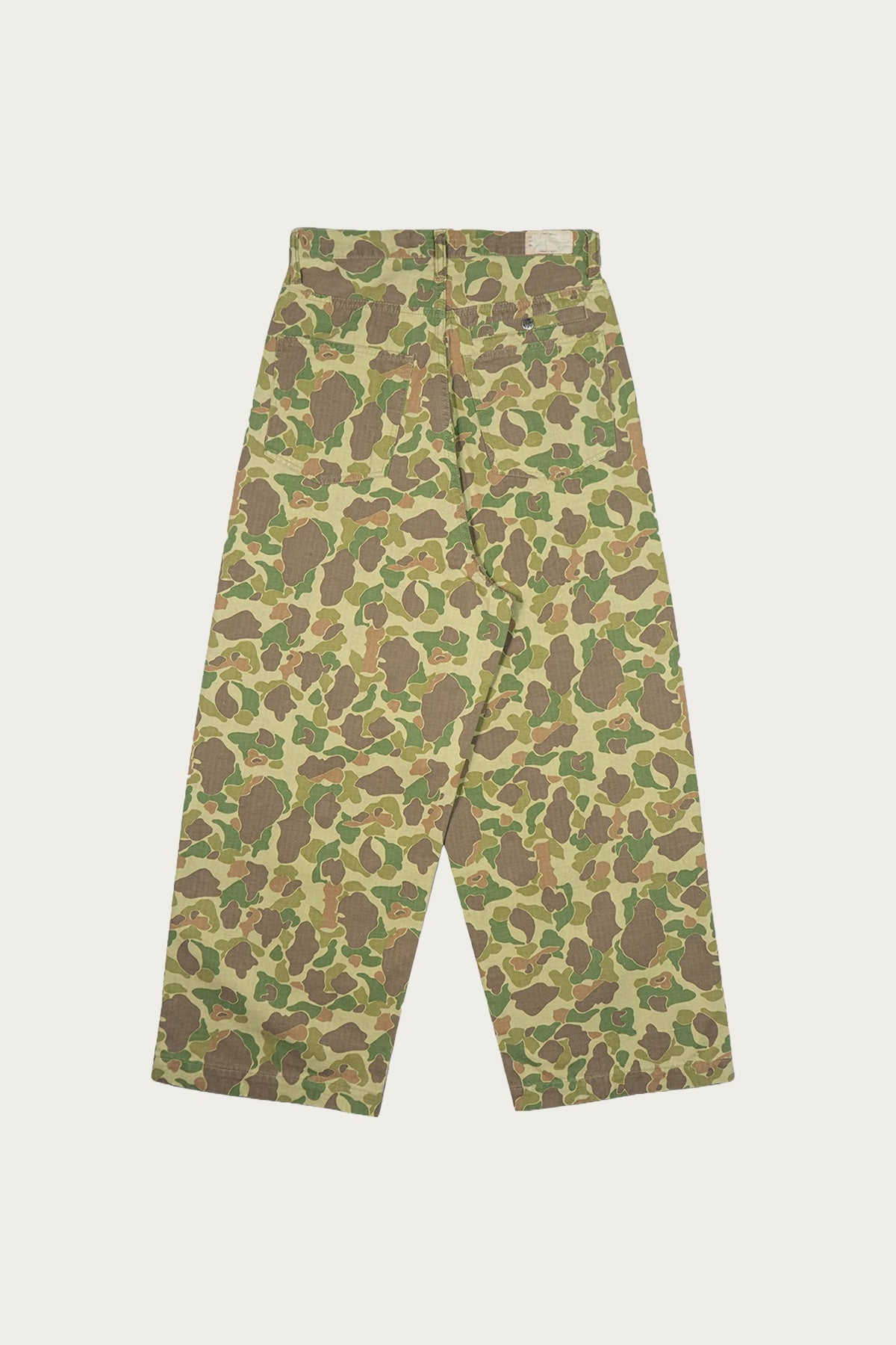 Kapital Hunter Camo Herringbone PORT Baggy Pants | Camo | Canoe Club
