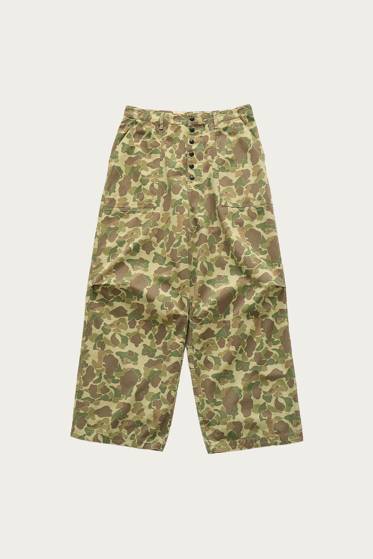 Kapital - HUNTER CAMO Herringbone Reversible Fatigue Baggy Pants - HunterCAMO - Canoe Club
