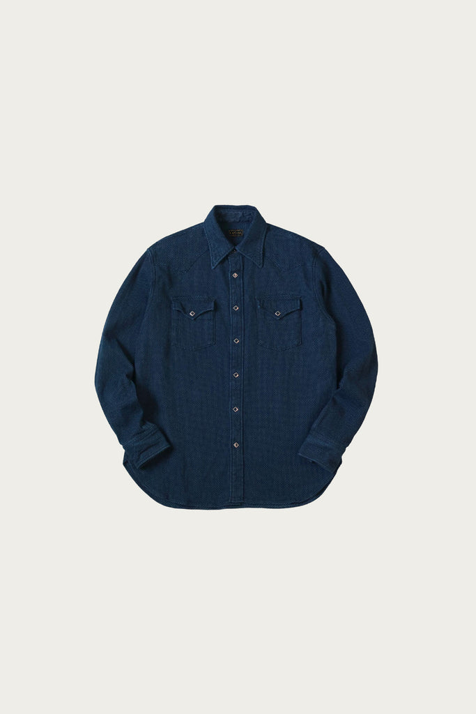 Kapital - IDG DO-GI Canvas HUSKY Western Shirt - Indigo - Canoe Club