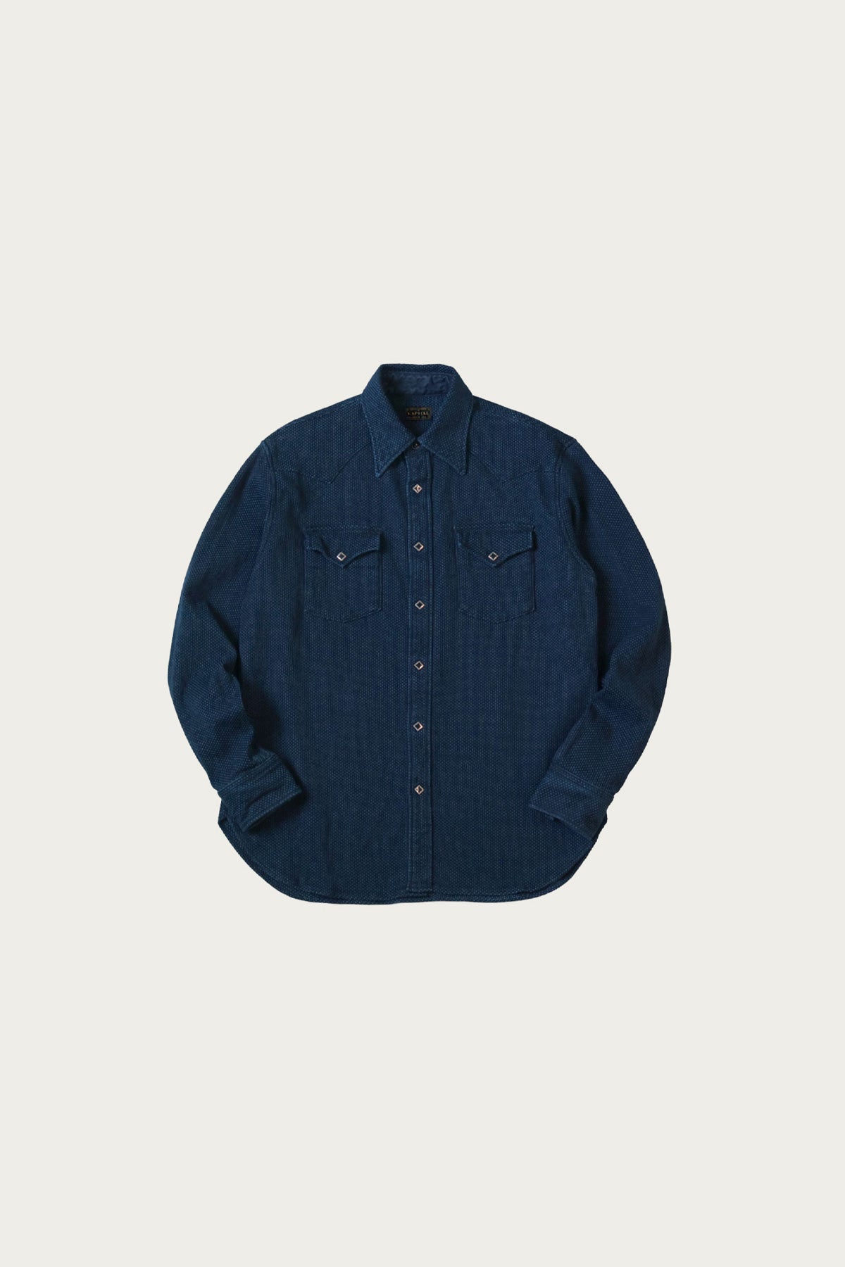 Kapital IDG DO-GI Canvas HUSKY Western Shirt | Indigo | Canoe Club