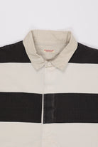 Kapital - JAIL Stripe Jersey BIG Rugger Shirt - Black - Canoe Club