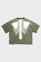 Kapital - Jersey 2TONES BIG Pocket TEE (BONE) - Black/Khaki - Canoe Club