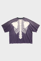 Kapital - Jersey 2TONES BIG Pocket TEE (BONE) - Black/Purple - Canoe Club