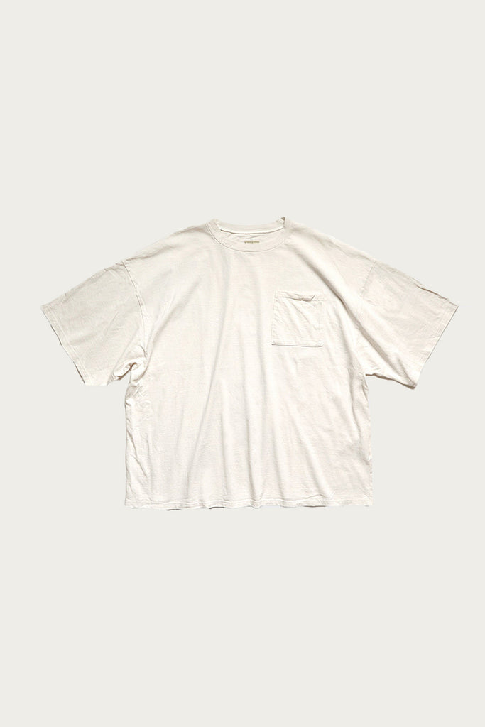 Kapital - Jersey 2TONES BIG Pocket TEE (BONE) - Tricolor - Canoe Club