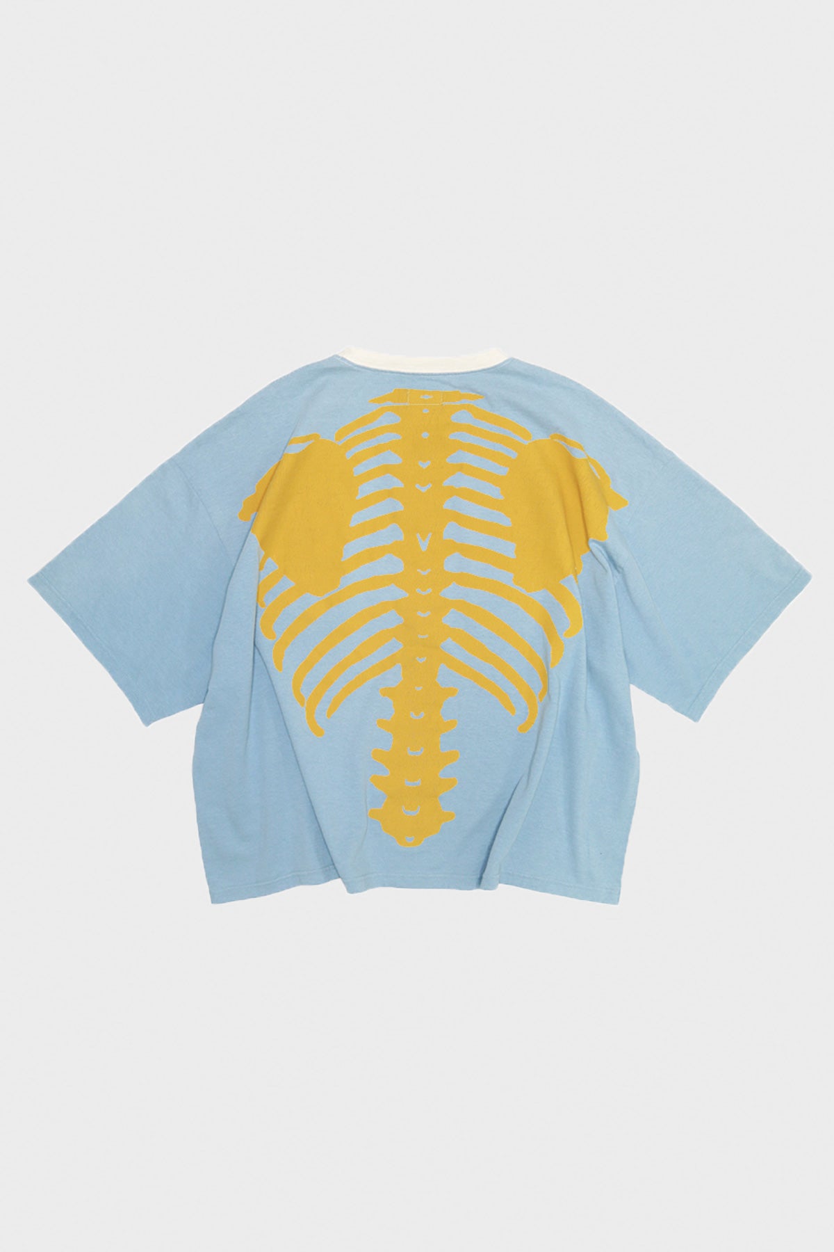 kapital Tシャツ Kapital Jersey 2TONES BIG Pocket TEE (BONE) | White/Sax | Canoe Club