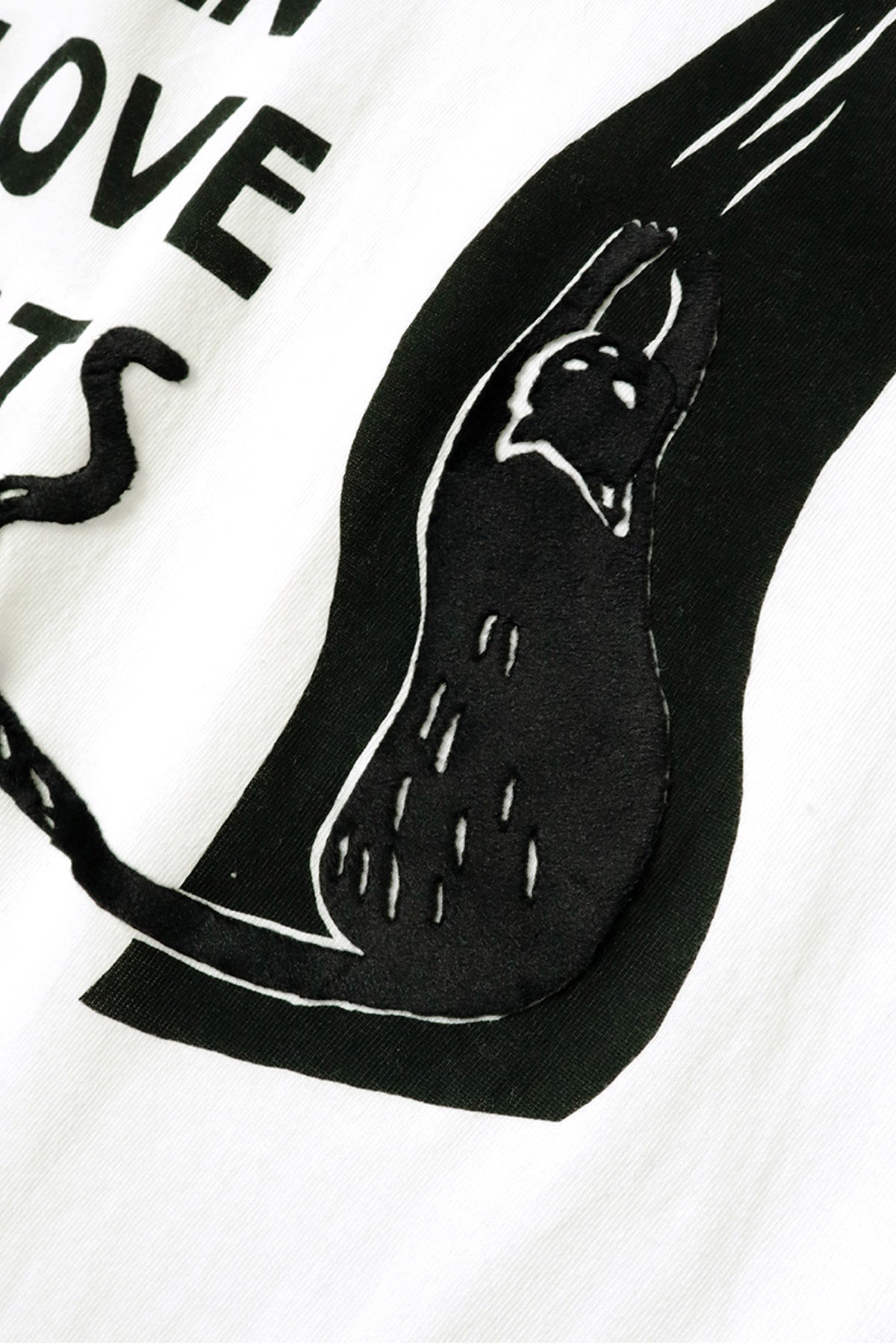 Kapital - 20/-Jersey Ringer T (DENIM MEN LOVE CATS SCRATCH) - White - Canoe Club