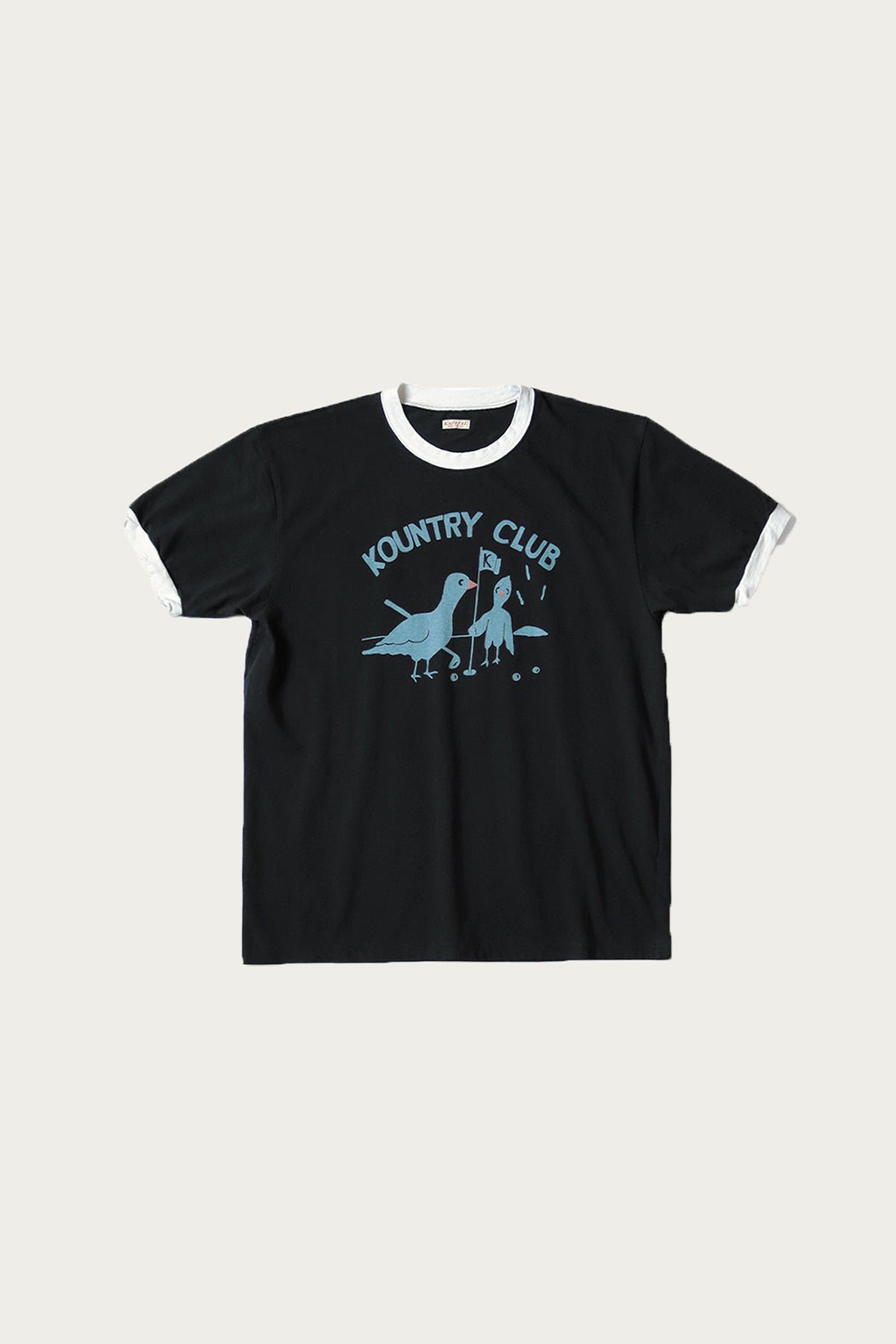 Kapital - 20/-Jersey RINGER T (KOUNTRY CLUB) - Black - Canoe Club