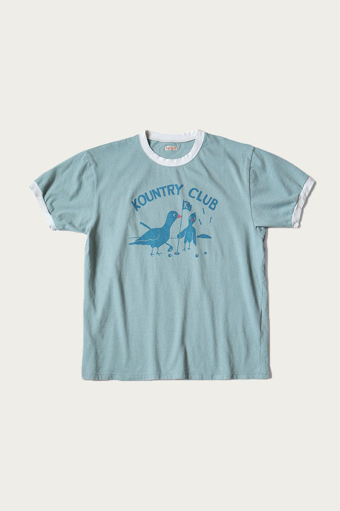 Kapital - 20/-Jersey RINGER T (KOUNTRY CLUB) - Blue Grey - Canoe Club