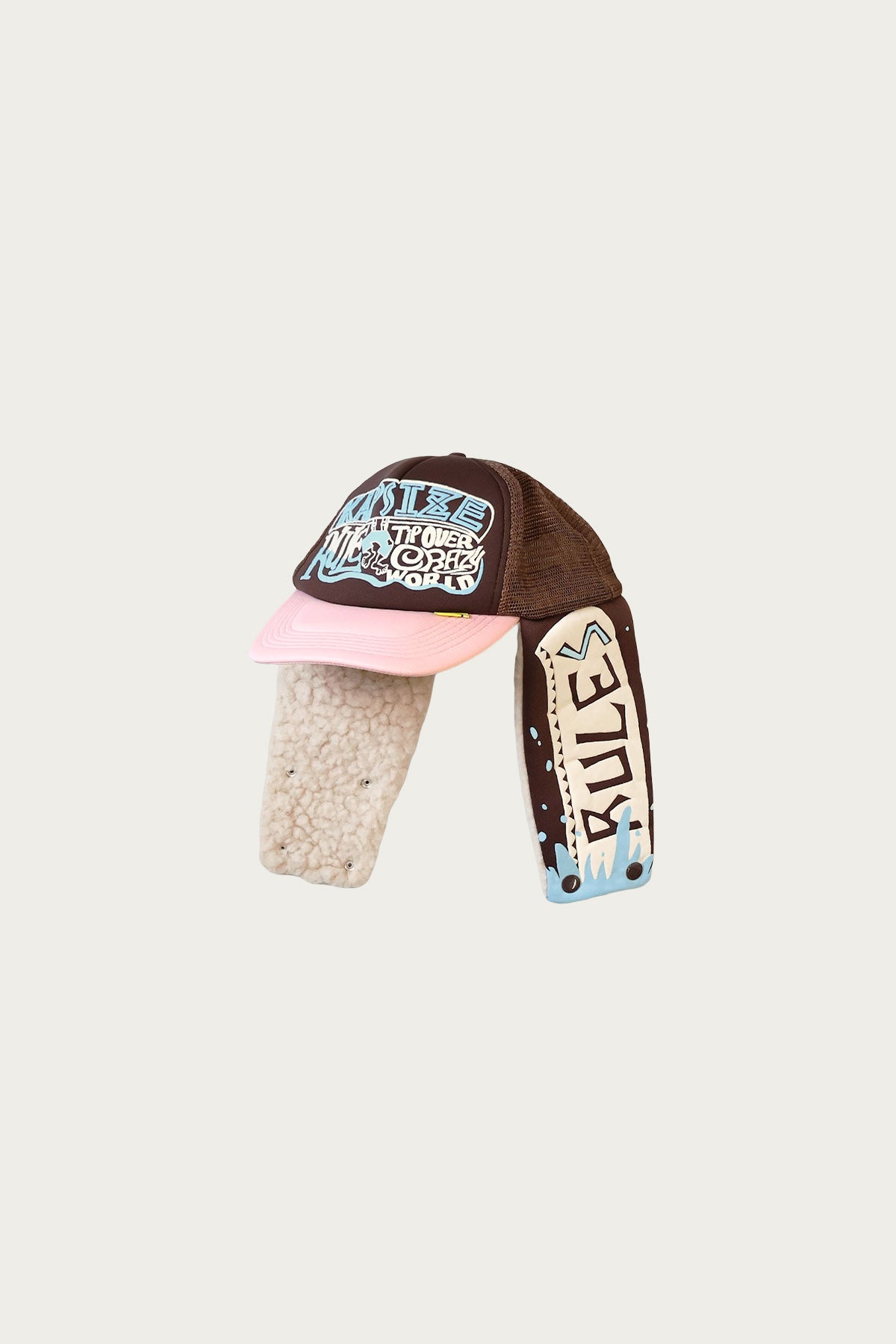 Kapital - KAPSIZE RULEpt LUMBER Track CAP - Brown/Pink - Canoe Club