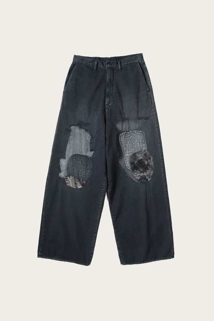 Kapital - KATSURAGI PORT Baggy Pants(Champetre Remake) - Black - Canoe Club