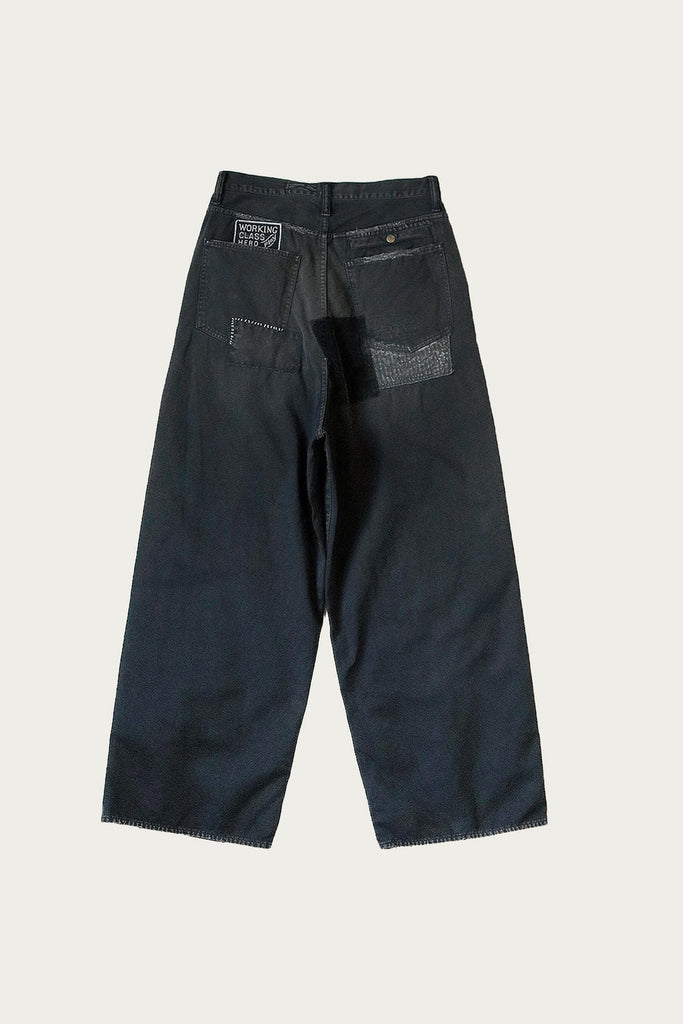 Kapital - KATSURAGI PORT Baggy Pants(Champetre Remake) - Black - Canoe Club