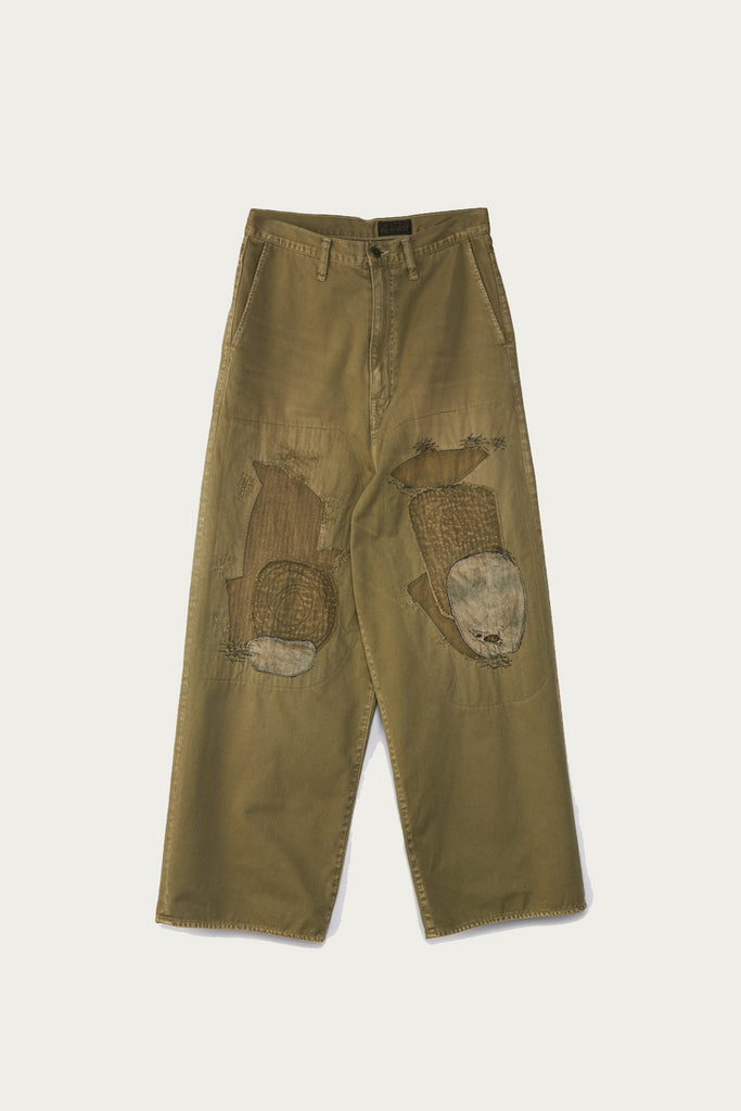 Kapital - KATSURAGI PORT Baggy Pants(Champetre Remake) - Khaki - Canoe Club