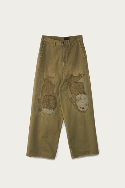 Kapital KATSURAGI PORT Baggy Pants(Champetre Remake) | Khaki