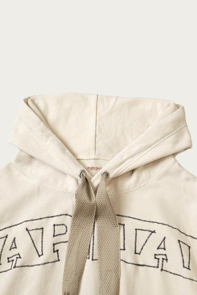 Kapital - SWT Knit DEVIL Hoodie (KAPITAL Embroidery) - Natural - Canoe Club