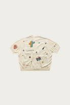 Kapital - KnitxChambray Polo Shirt (ISLA BONITA) - Ecru - Canoe Club