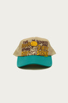 Kapital - KOUNTRY DIRTY SHRINK Trucker Cap - Ecru/Turquoise - Canoe Club