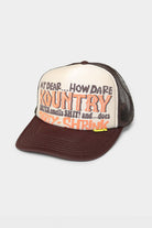 Kapital - KOUNTRY DIRTY SHRINK Trucker CAP - Ecru x Brown - Canoe Club
