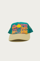 Kapital - KOUNTRY DIRTY SHRINK Trucker Cap - Turquoise/Ecru - Canoe Club