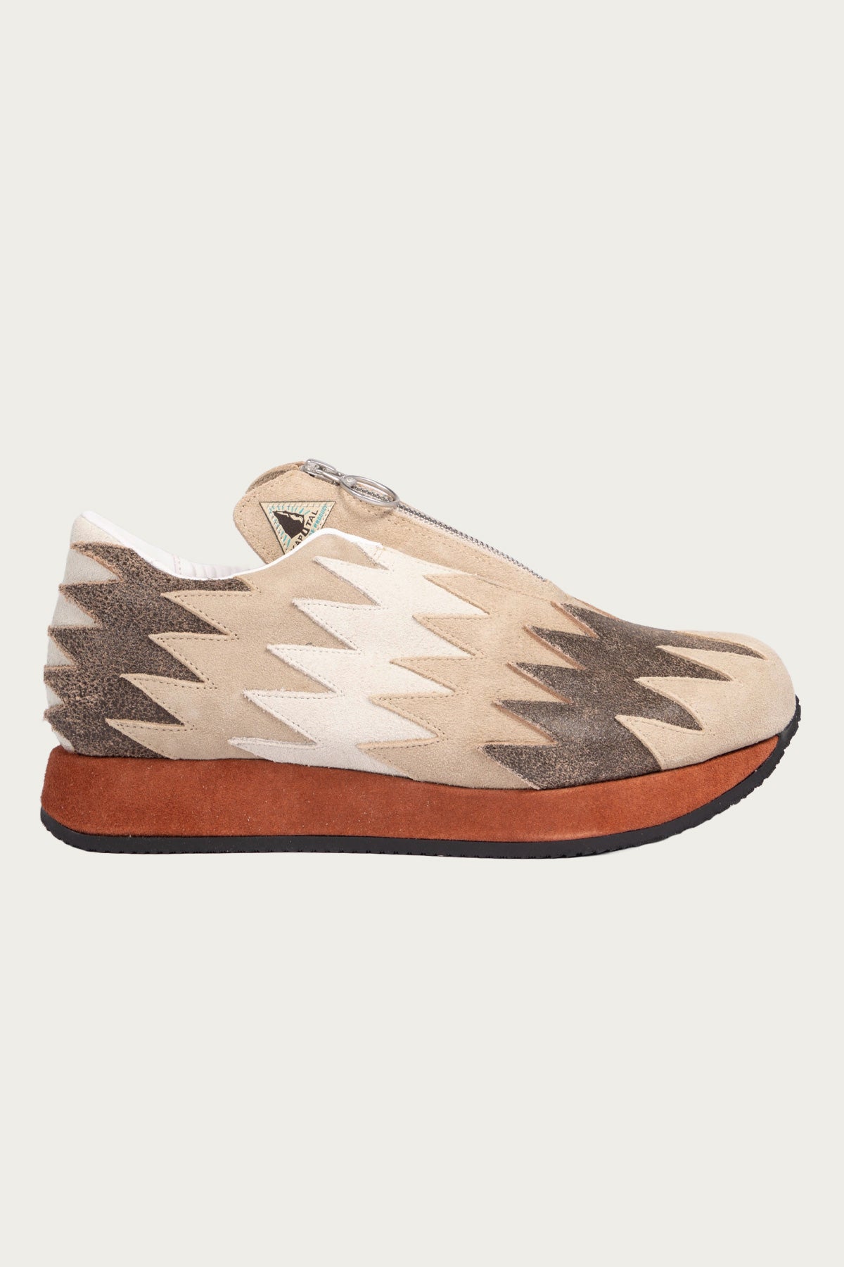 Kapital - Leather NAVAJO Spallow Sneaker - Beige - Canoe Club