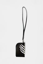 Kapital - Leather THUMBS-UP BONE HAND ZIP Neck Pouch - Black - Canoe Club