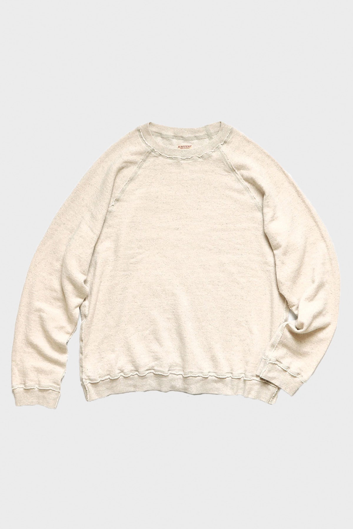 Kapital - Linen Gauze Fleece Knit LOOSE SWT - Ecru - Canoe Club
