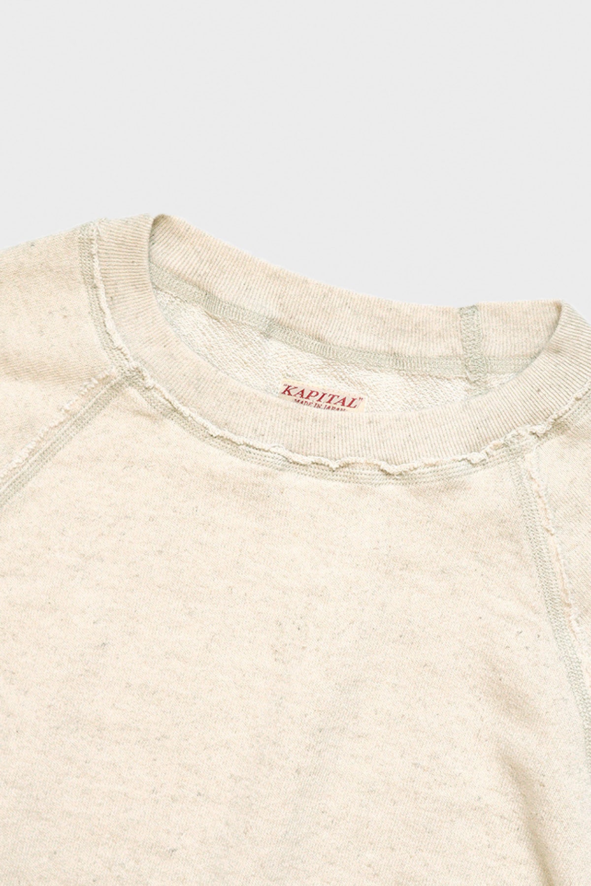 Kapital - Linen Gauze Fleece Knit LOOSE SWT - Ecru - Canoe Club