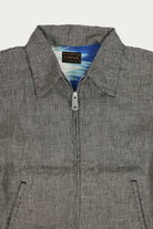 Kapital - Linen Houndstooth Drizzler JKT - Gray - Canoe Club