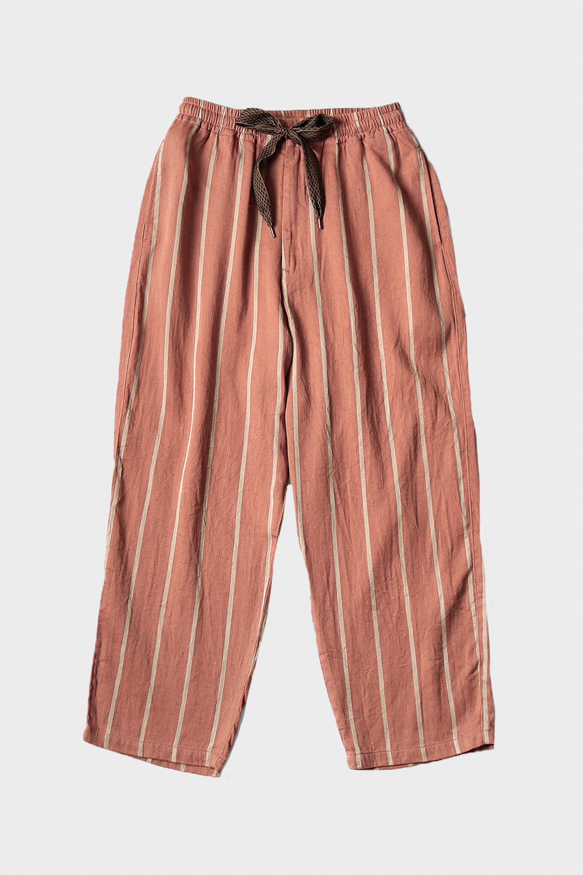 Kapital - Linen PHILLIES Stripe EASY Pants - Brick - Canoe Club