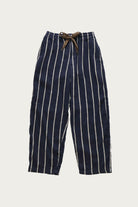 Kapital - Linen PHILLIES Stripe EASY Pants - Navy - Canoe Club