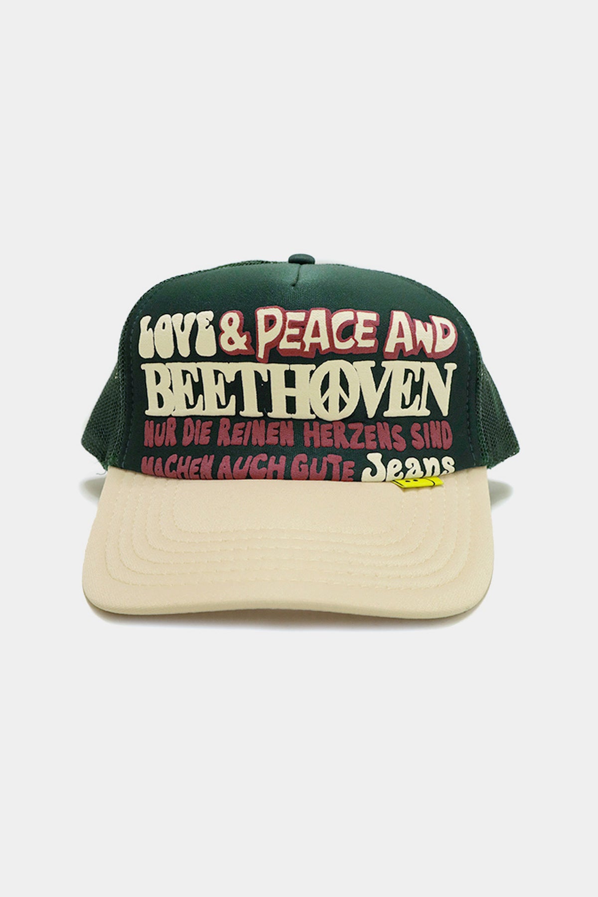 Kapital - Love&Peace and BEETHOVEN Trucker Cap - Green/White - Canoe Club