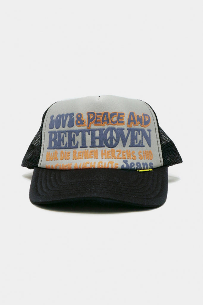 Kapital - Love&Peace and BEETHOVEN Trucker Cap - Grey/Black - Canoe Club