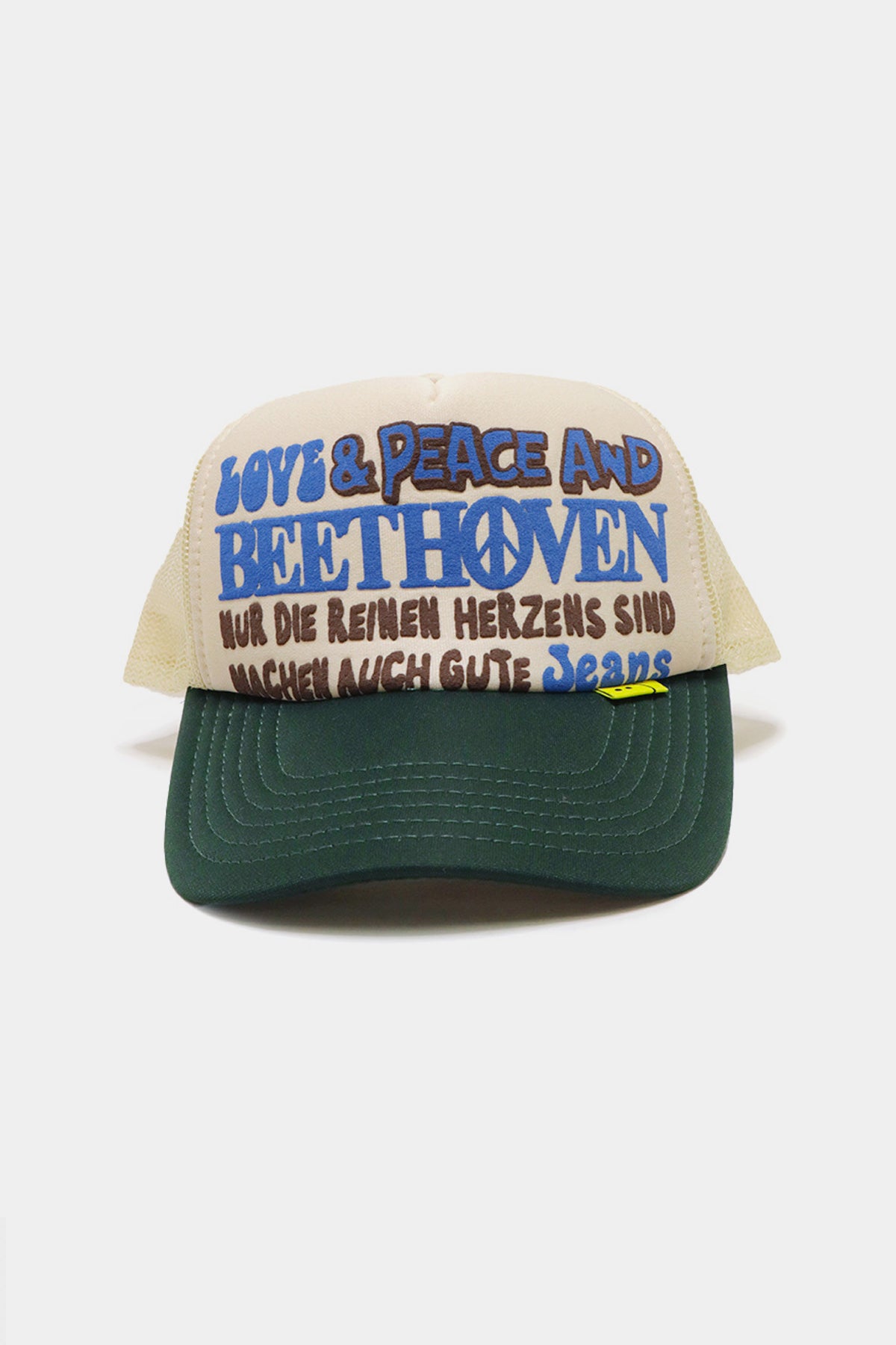 Kapital Love&Peace and BEETHOVEN Truck Cap | White/Green | Canoe Club