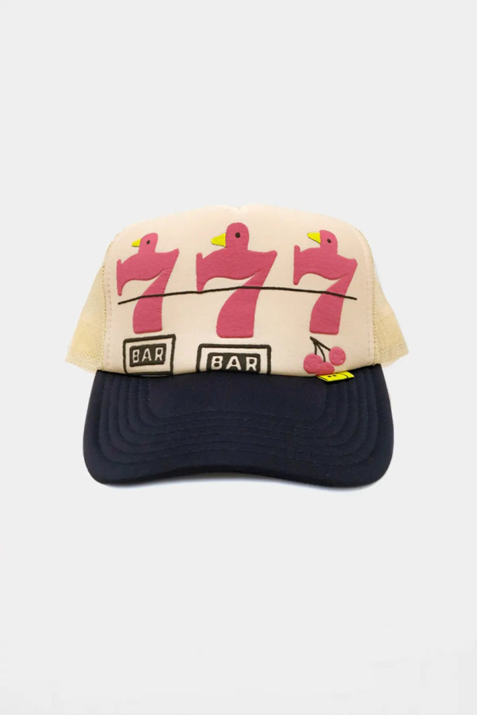 Kapital - LUCKY BATTERY BIRD Truck Cap - Kinari/Navy - Canoe Club