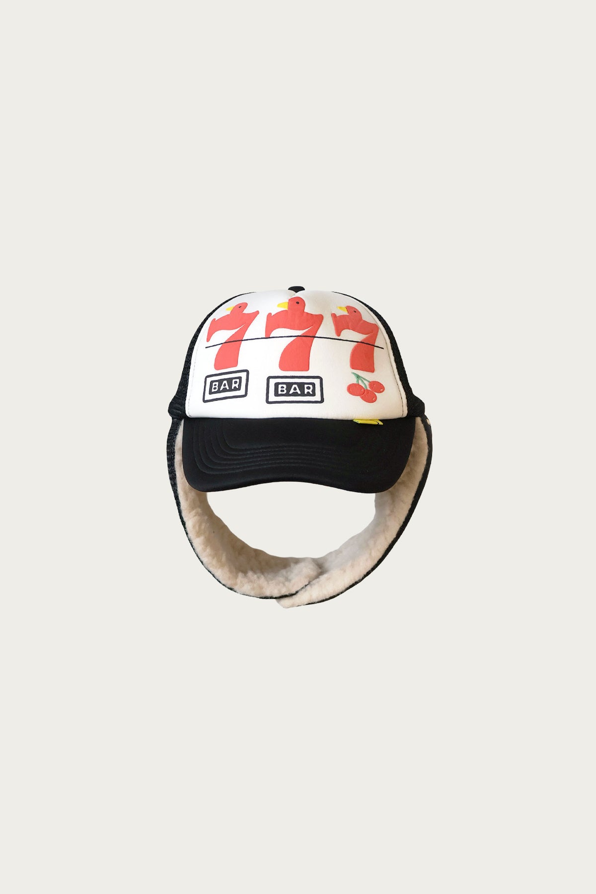 Kapital - Lucky Bird LUMBER Trucker Cap - White Black - Canoe Club