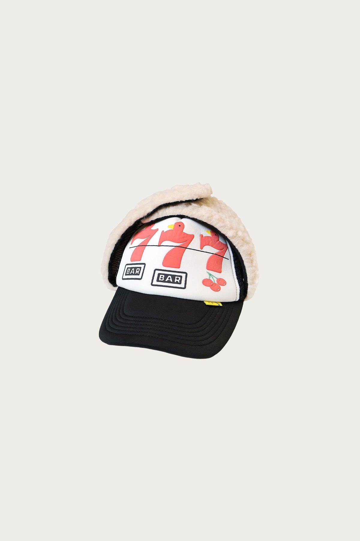 Kapital - Lucky Bird LUMBER Trucker Cap - White Black - Canoe Club
