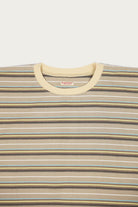 Kapital - Multi Stripe Jersey HUGE-T - Beige/Brown - Canoe Club