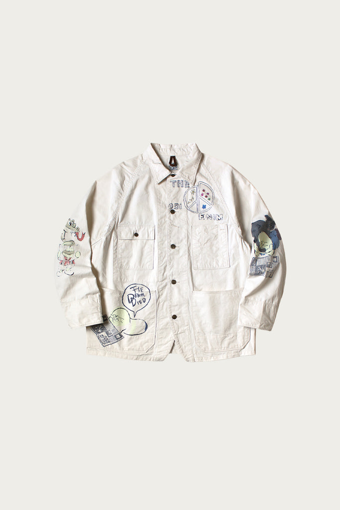 Kapital - Rough-Face Twill CACTUS BEER JKT (Memorial Paint Model) - Natural - Canoe Club