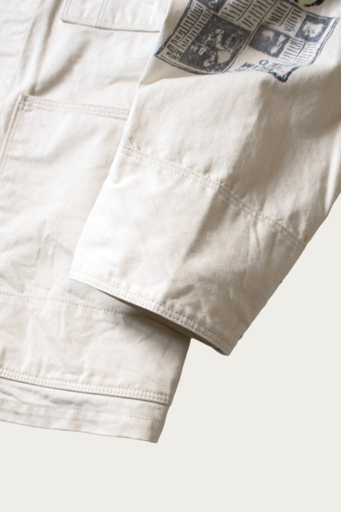 Kapital - Rough-Face Twill CACTUS BEER JKT (Memorial Paint Model) - Natural - Canoe Club