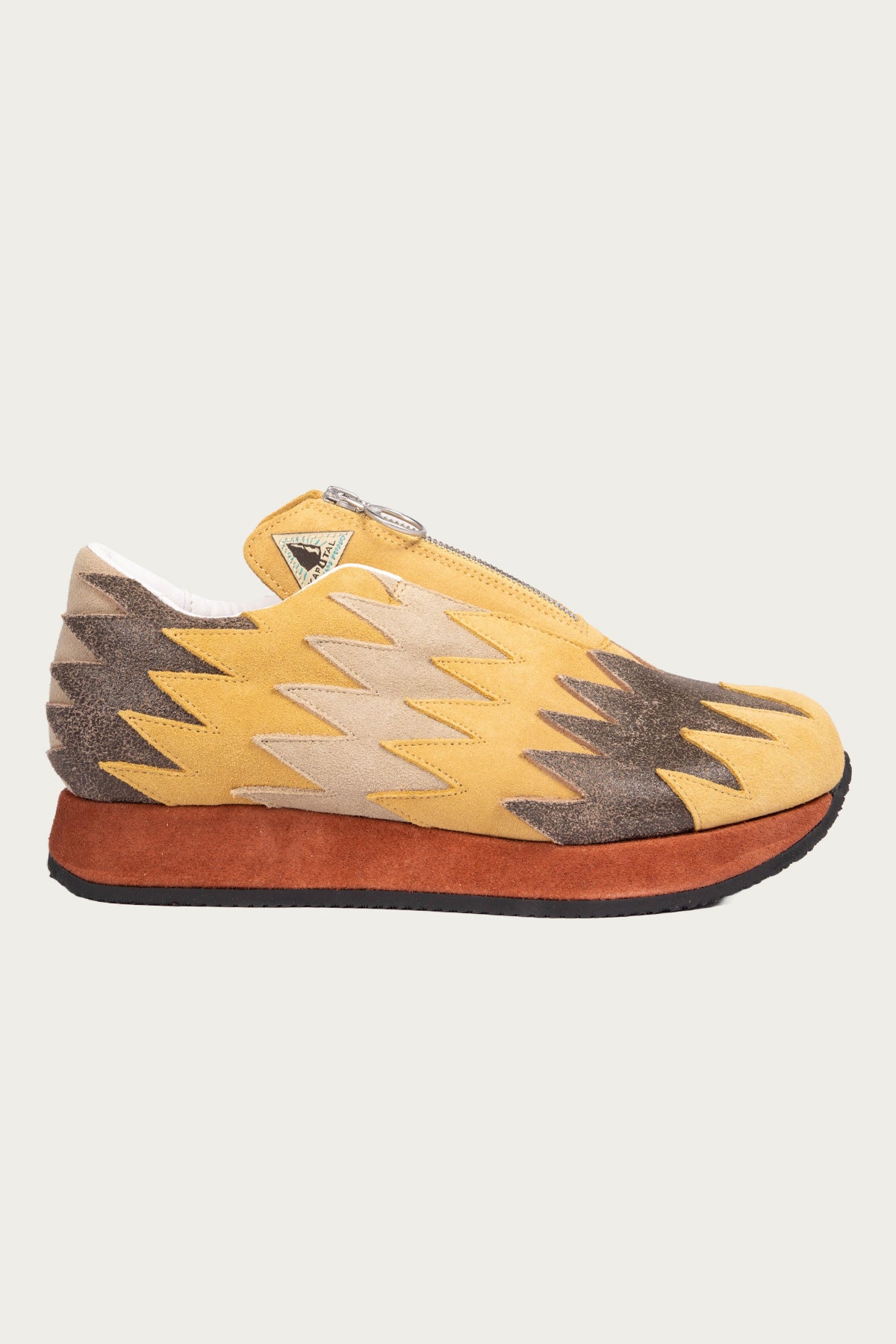 Kapital - Leather NAVAJO Spallow Sneaker - Mustard - Canoe Club