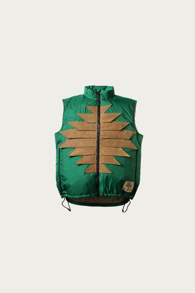 Kapital - Nylon ZEPHYR Fishing Vest - Green - Canoe Club